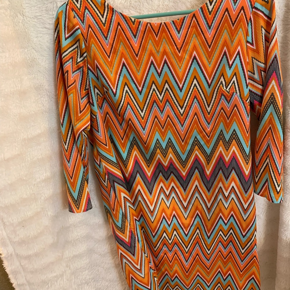 Sage chevron dress